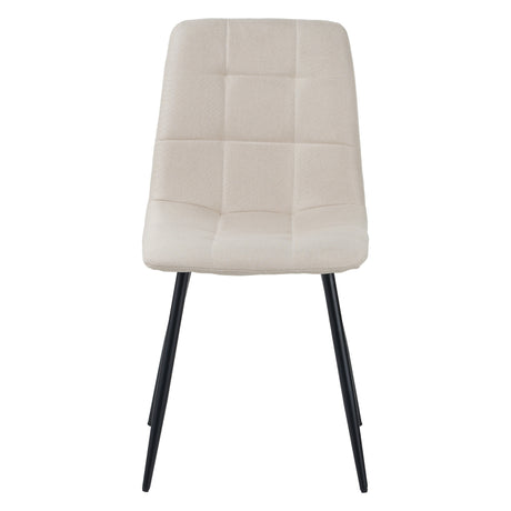 ALBATROS Designer Esszimmerstuhl BORA | 4er Set | Schwarz, Grau, Beige | Stoff Bezug