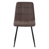 ALBATROS Designer Esszimmerstuhl BORA | 4er Set | Braun, Anthrazit, Beige | Cord Bezug