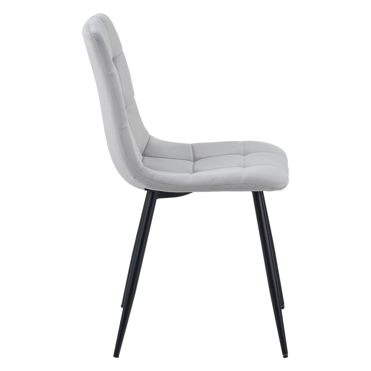ALBATROS Designer Esszimmerstuhl BORA | 4er Set | Anthrazit, Grau, Beige | Samt Bezug