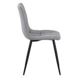 ALBATROS Designer Esszimmerstuhl BORA | 4er Set | Schwarz, Grau, Beige | Stoff Bezug