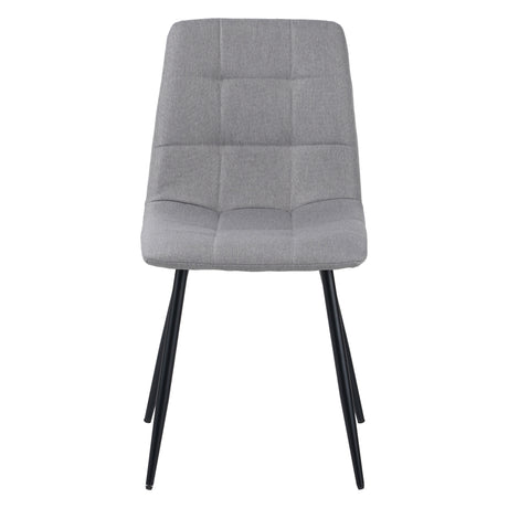 ALBATROS Designer Esszimmerstuhl BORA | 4er Set | Schwarz, Grau, Beige | Stoff Bezug