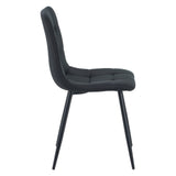 ALBATROS Designer Esszimmerstuhl BORA | 4er Set | Schwarz, Grau, Beige | Stoff Bezug