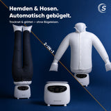 Bügelpuppe Gentleman Hemdenbügler & Bügelmaschine für Hemden, Blusen, T-Shirts, Hosen