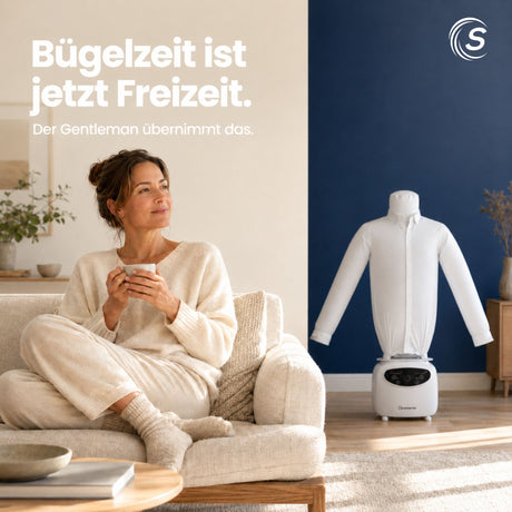 Bügelpuppe Gentleman Hemdenbügler & Bügelmaschine für Hemden, Blusen, T-Shirts, Hosen