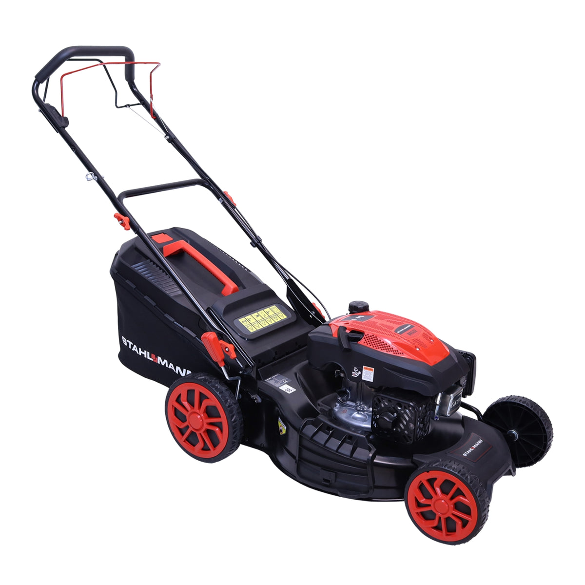 Rasenmäher Benzin mit Antrieb BR532 – 7,0PS (5,1kW) 224ccm mit Antrieb, 53cm Schnittbreite, Mulchen, Schnitthöhenverstellung, Easy Clean Anschluss, Große Räder, 60L Korb