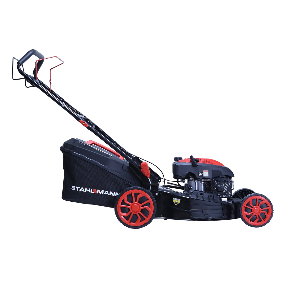 Rasenmäher Benzin mit Antrieb BR532 – 7,0PS (5,1kW) 224ccm mit Antrieb, 53cm Schnittbreite, Mulchen, Schnitthöhenverstellung, Easy Clean Anschluss, Große Räder, 60L Korb