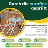 Bistroset 3-teilig, klappbarer Bistrotisch mit 2 Stühlen