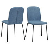 RAVINO Designer Stapelstühle 4er Set ENNA  / S10 mit Stoffbezug, Konferenzstühle Besucherstühle