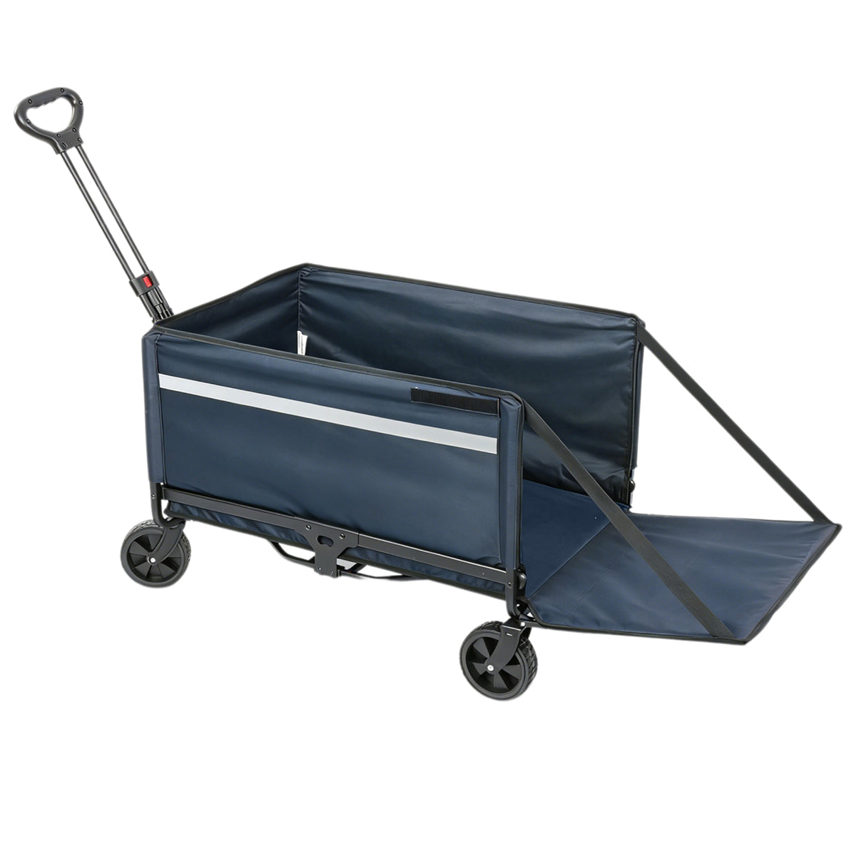 Albatros Bollerwagen klappbar 120L mit Flaschenöffner & Getränkehalter