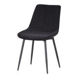 ALBATROS Designer Esszimmerstuhl BOSA | 2er Set | Schwarz, Grau, Beige | Samt Bezug