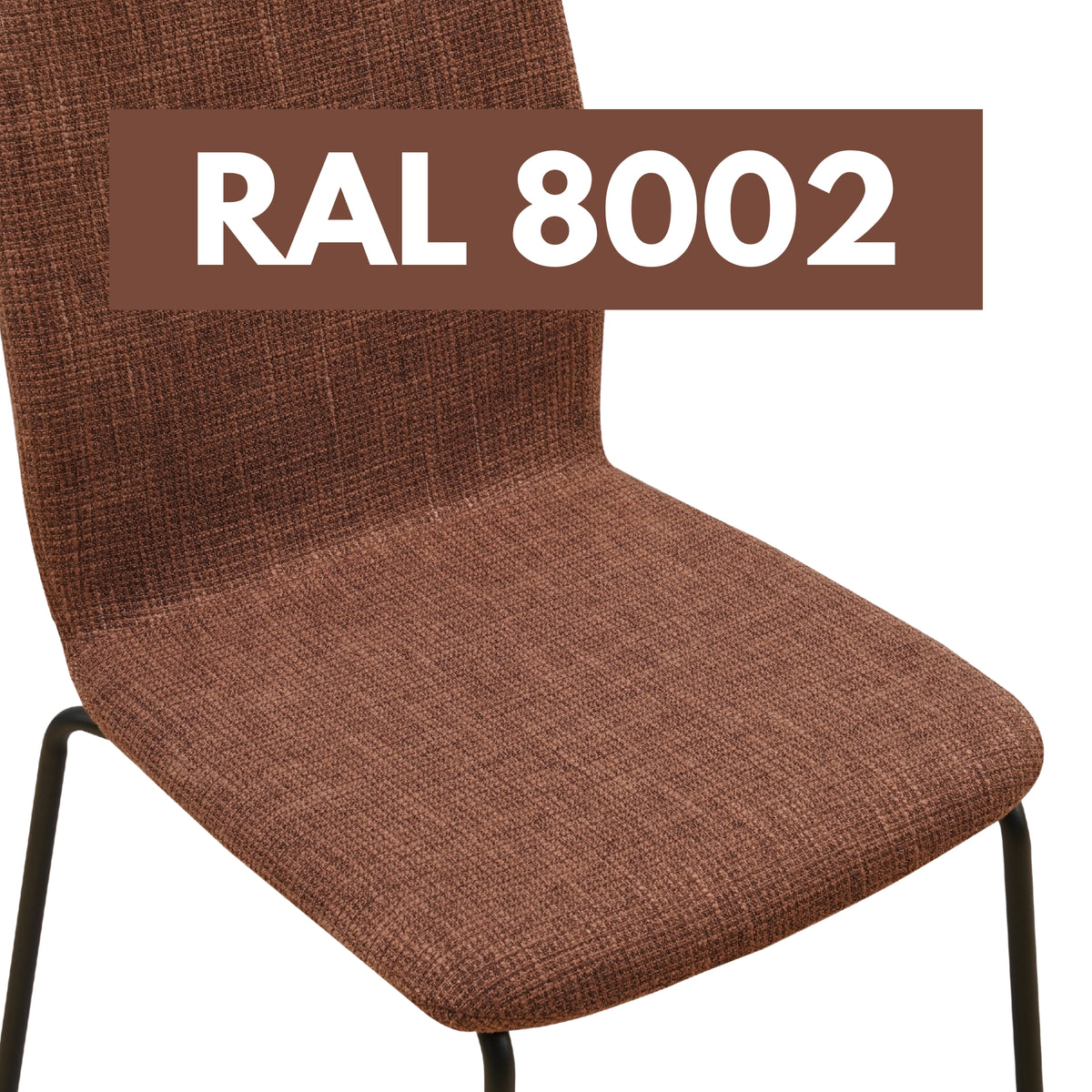 RAVINO Designer Stapelstühle 4er Set ENNA  / S10 mit Stoffbezug, Konferenzstühle Besucherstühle
