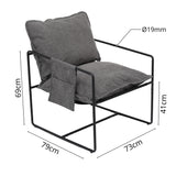 Albatros Designer Vintage Sessel Breston, hochwertiger Stoff Bezug