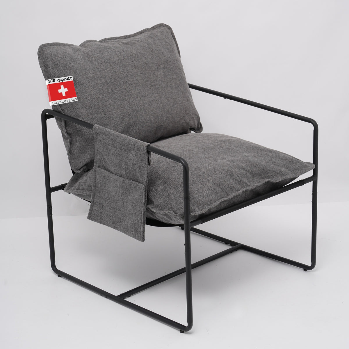 Albatros Designer Vintage Sessel Breston, hochwertiger Stoff Bezug