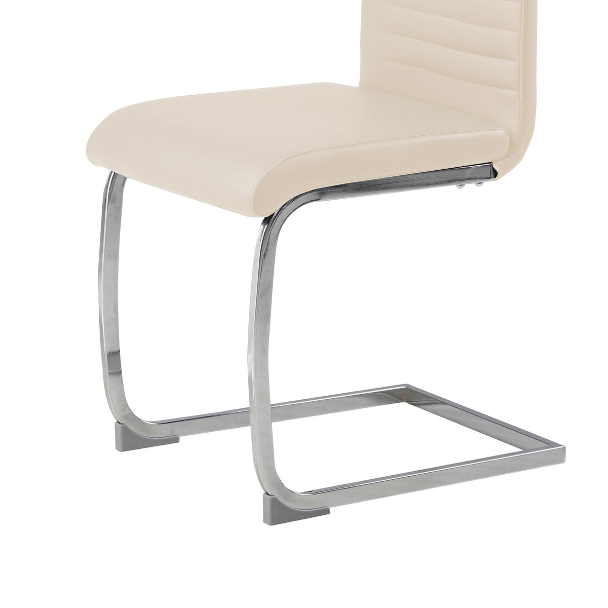 ALBATROS Freischwinger Designerstuhl BURANO | 4er Set | Schwarz, Grau, Beige, Braun, Weiß | Kunstleder Bezug