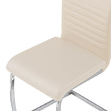 ALBATROS Freischwinger Designerstuhl BURANO | 4er Set | Schwarz, Grau, Beige, Braun, Weiß | Kunstleder Bezug