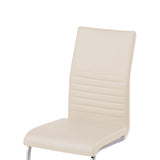 ALBATROS Freischwinger Designerstuhl BURANO | 4er Set | Schwarz, Grau, Beige, Braun, Weiß | Kunstleder Bezug
