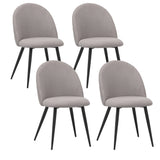 ALBATROS Designer Esszimmerstuhl CAPO | 4er Set | Schwarz, Grau, Beige | Stoff Bezug