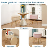 Sitzhocker mit Stauraum CANNES Sherpa oder Samtbezug