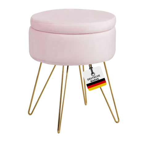 Sitzhocker mit Stauraum CANNES Sherpa oder Samtbezug