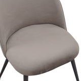 ALBATROS Designer Esszimmerstuhl CAPO | 4er Set | Schwarz, Braun, Grau, Beige, Türkis, Blau, Pink | Samt Bezug