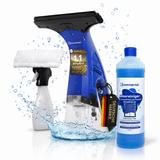Sommertal Fenstersauger Set mit Sprühflasche & Mikrofaserpad – Akku Fensterreiniger