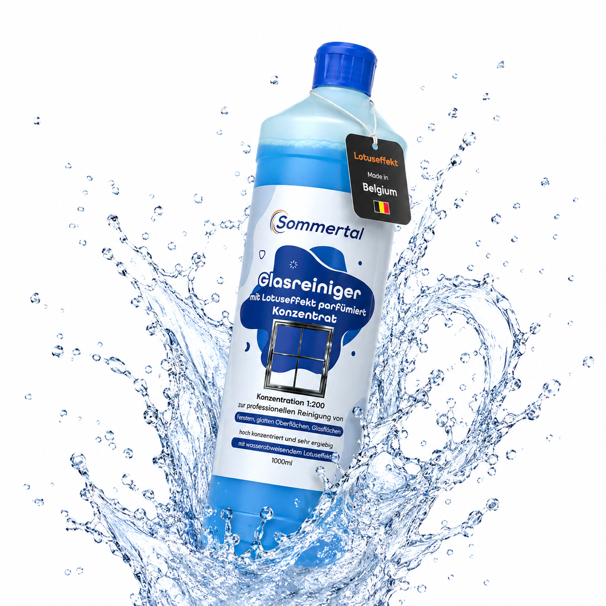 Sommertal Glasreiniger mit Lotuseffekt 1L Konzentrat 1:200