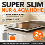 Sommertal Induktionskochfeld  Tragbar Super-Slim Design bis 240 °C mit 4h Timer