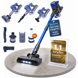 Akku Staubsauger VARIO150 | 3in1 Gerät | 3-Stufen Turbosauger mit 45min Laufzeit und Schnellladen | für 300m² | Teppich Hartböden Tierhaare | Kabellos | Stabstaubsauger