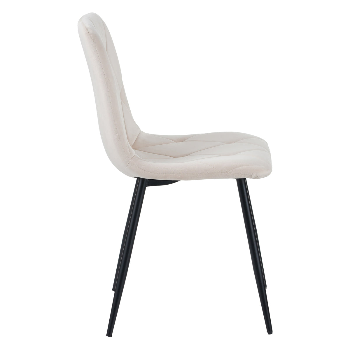 ALBATROS Designer Esszimmerstuhl DORA | 4er Set | Anthrazit, Grau, Beige | Samt Bezug