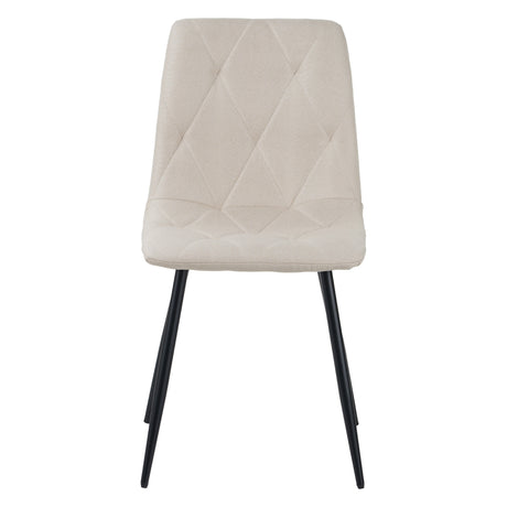 ALBATROS Designer Esszimmerstuhl DORA | 4er Set | Schwarz, Grau, Beige | Stoff Bezug