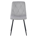 ALBATROS Designer Esszimmerstuhl DORA | 4er Set | Anthrazit, Grau, Beige | Samt Bezug