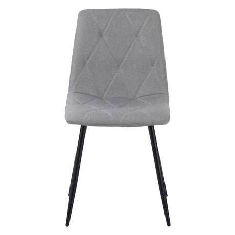 ALBATROS Designer Esszimmerstuhl DORA | 4er Set | Schwarz, Grau, Beige | Stoff Bezug