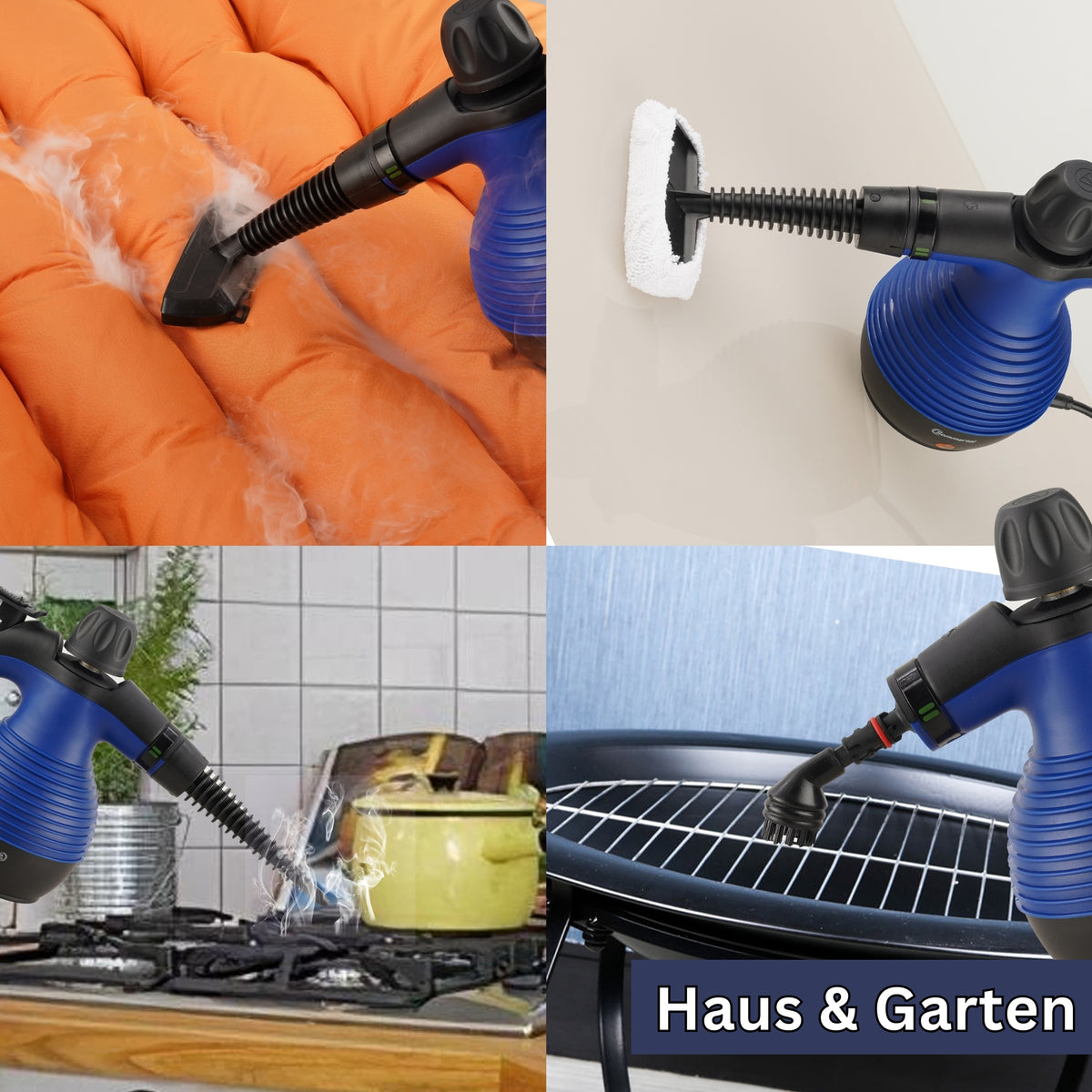 Dampfreiniger Handgerät SC350  Kompakter Hand-Dampfreiniger für Polstermöbel, Fliesen, Böden