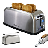 Toaster ST1500 XXL, 4 Scheiben mit Brötchenaufsatz, Display