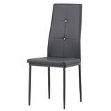 ALBATROS Designer Esszimmerstuhl DIAMOND | 4er/6er Set | Schwarz, Grau, Weiß | Kunstleder Bezug
