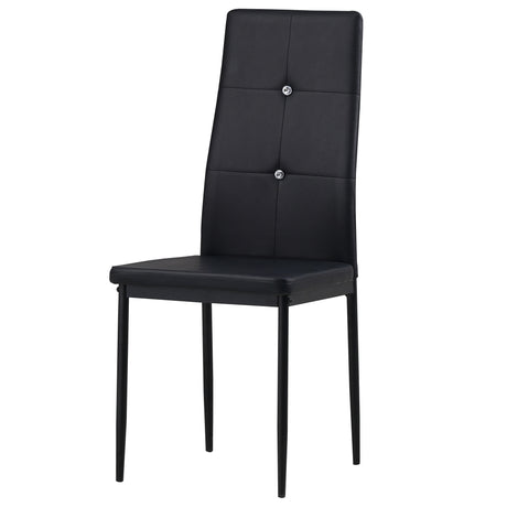 ALBATROS Designer Esszimmerstuhl DIAMOND | 4er/6er Set | Schwarz, Grau, Weiß | Kunstleder Bezug