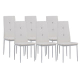 ALBATROS Designer Esszimmerstuhl DIAMOND | 4er/6er Set | Schwarz, Grau, Weiß | Kunstleder Bezug