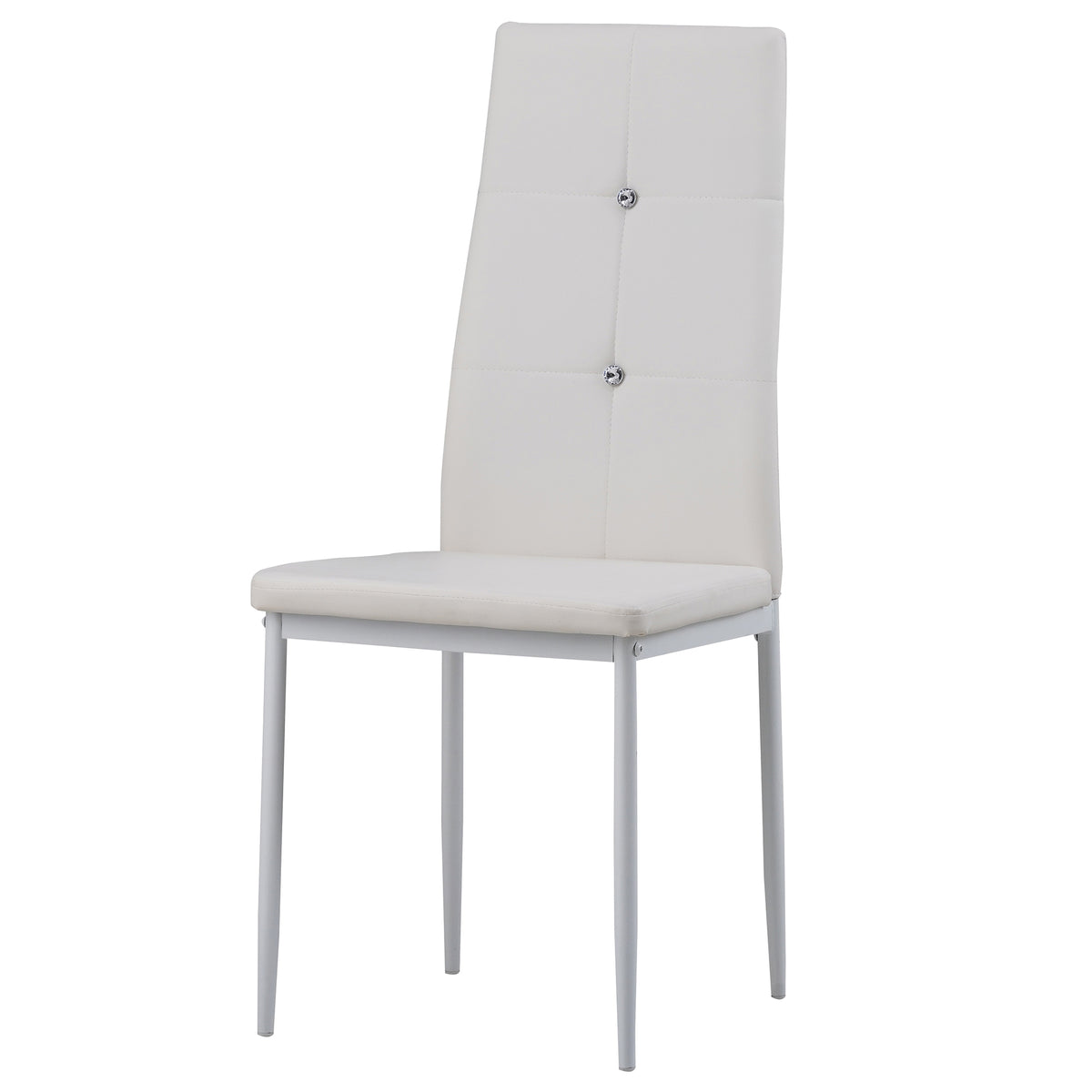 ALBATROS Designer Esszimmerstuhl DIAMOND | 4er/6er Set | Schwarz, Grau, Weiß | Kunstleder Bezug