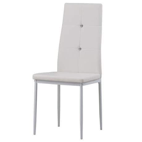ALBATROS Designer Esszimmerstuhl DIAMOND | 4er/6er Set | Schwarz, Grau, Weiß | Kunstleder Bezug