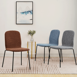 RAVINO Designer Stapelstühle 4er Set ENNA  / S10 mit Stoffbezug, Konferenzstühle Besucherstühle