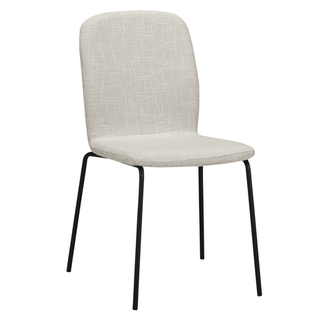 RAVINO Designer Stapelstühle 4er Set ENNA  / S10 mit Stoffbezug, Konferenzstühle Besucherstühle