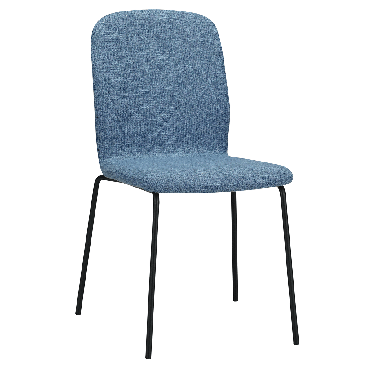 RAVINO Designer Stapelstühle 4er Set ENNA  / S10 mit Stoffbezug, Konferenzstühle Besucherstühle