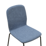 RAVINO Designer Stapelstühle 4er Set ENNA  / S10 mit Stoffbezug, Konferenzstühle Besucherstühle