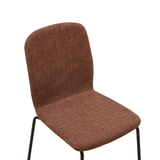 RAVINO Designer Stapelstühle 4er Set ENNA  / S10 mit Stoffbezug, Konferenzstühle Besucherstühle