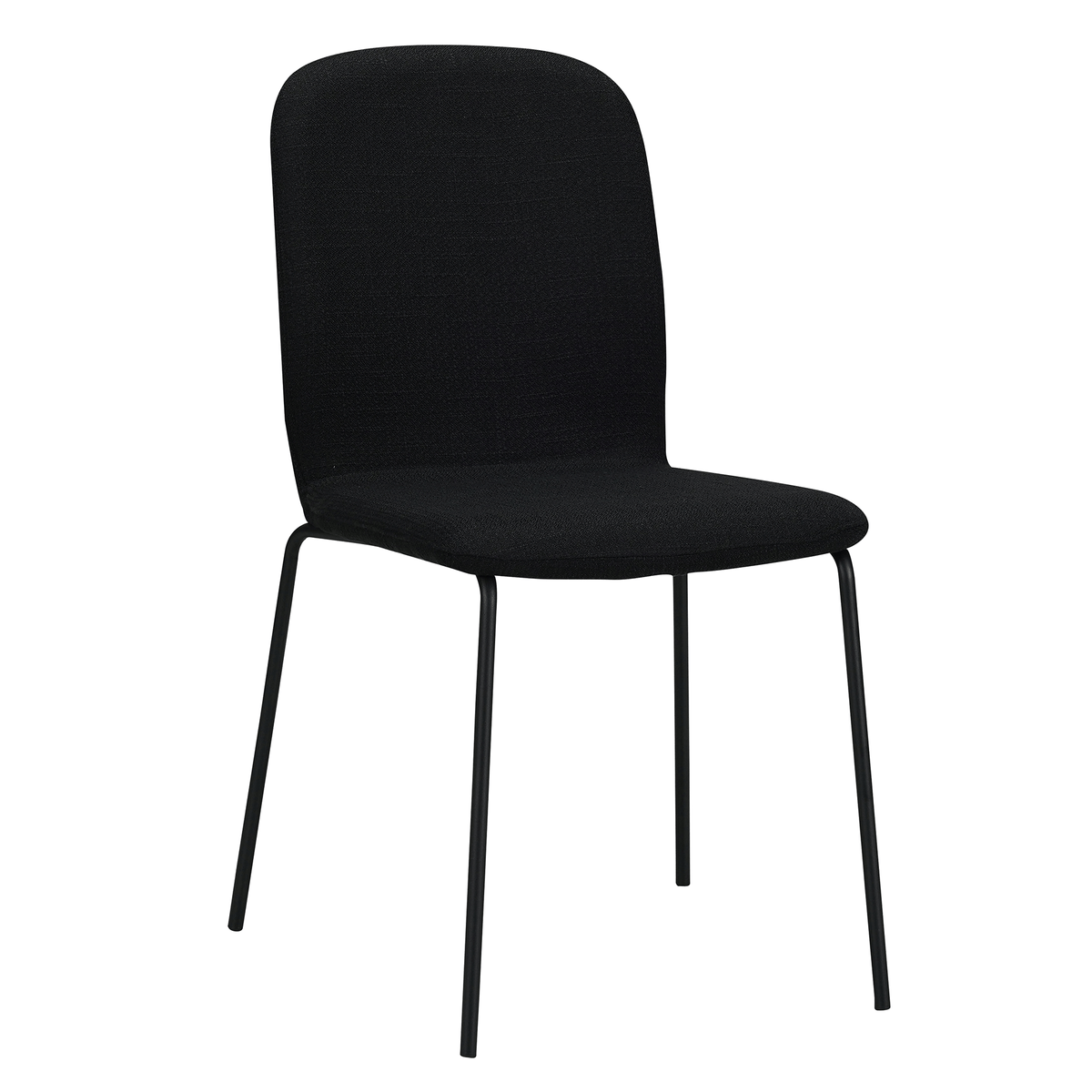RAVINO Designer Stapelstühle 4er Set ENNA  / S10 mit Stoffbezug, Konferenzstühle Besucherstühle