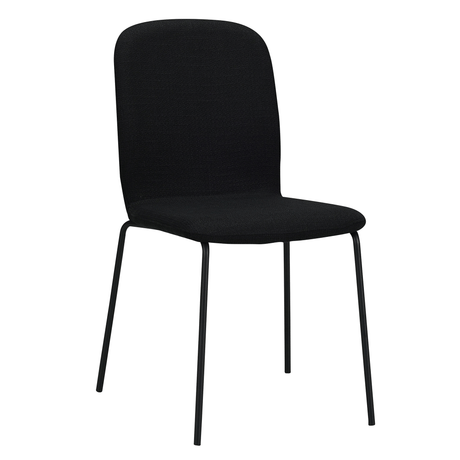 RAVINO Designer Stapelstühle 4er Set ENNA  / S10 mit Stoffbezug, Konferenzstühle Besucherstühle