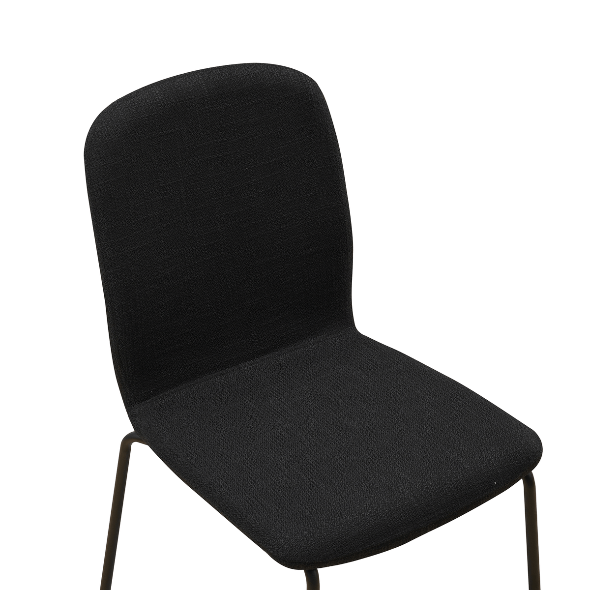 RAVINO Designer Stapelstühle 4er Set ENNA  / S10 mit Stoffbezug, Konferenzstühle Besucherstühle