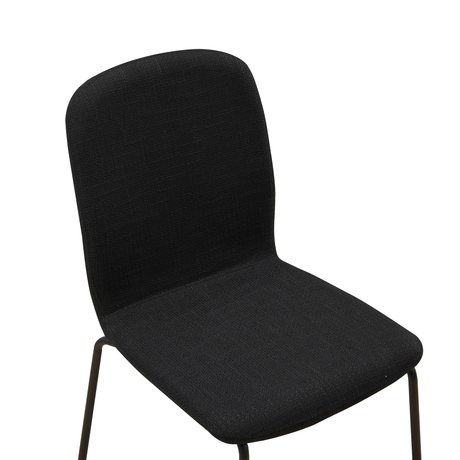 RAVINO Designer Stapelstühle 4er Set ENNA  / S10 mit Stoffbezug, Konferenzstühle Besucherstühle