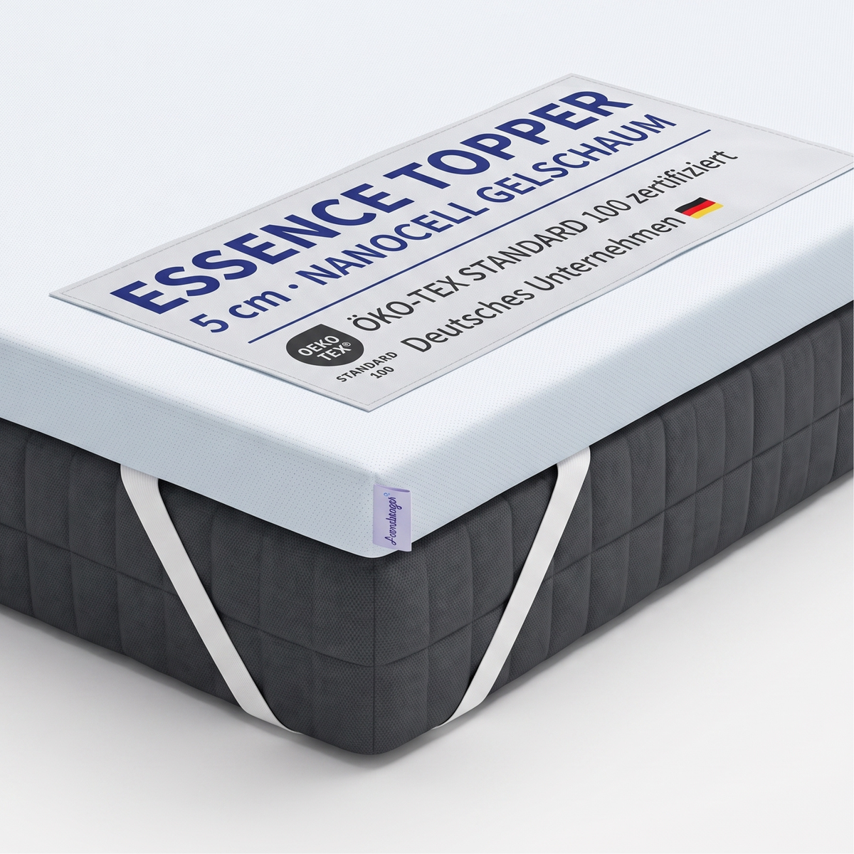 Arensberger Matratzen Topper ESSENCE, 5cm hoch Gelschaum und Memory Gel Foam Matratzentopper