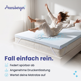 Arensberger Matratzen Topper ESSENCE, 5cm hoch Gelschaum und Memory Gel Foam Matratzentopper